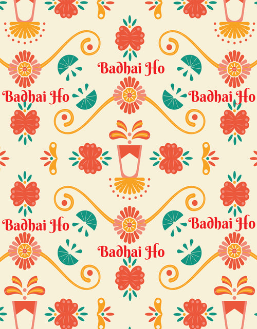 Load image into Gallery viewer, Wrapping Paper Badhai ho
